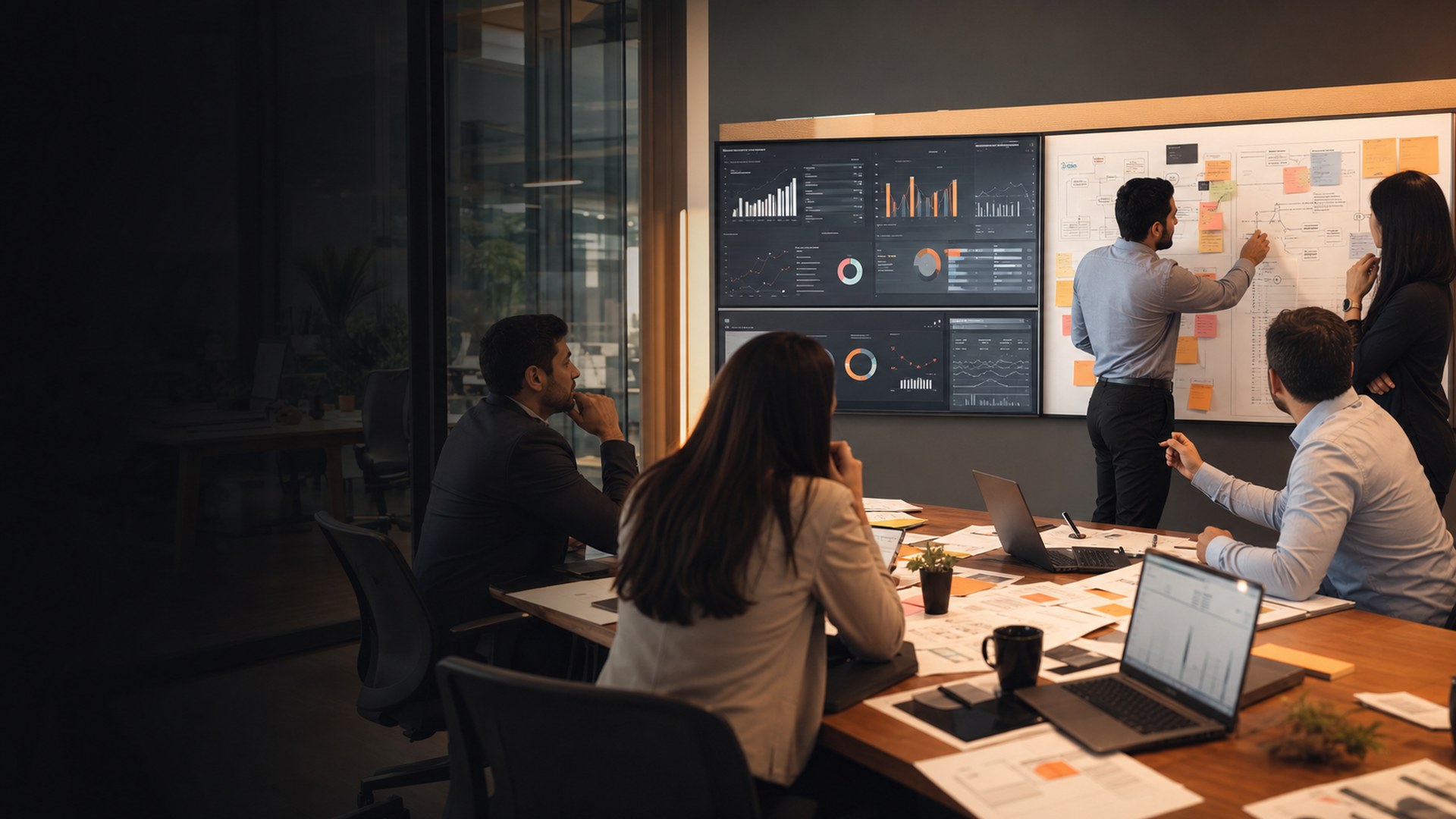 Equipo revisando indicadores y procesos para mejorar la operación