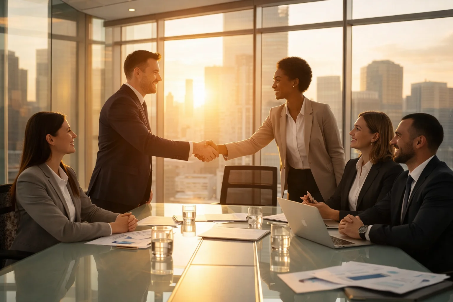 Profesionales trabajando en procesos de recursos humanos como servicio
